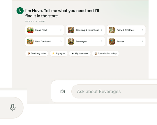 AI agent helping shoppers discover products using voice and image search