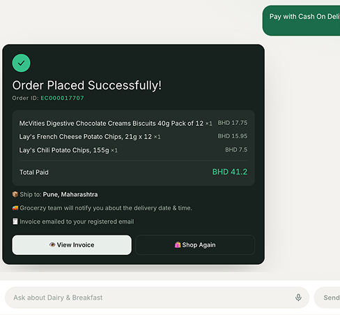 AI agent helping shoppers discover products using voice and image search