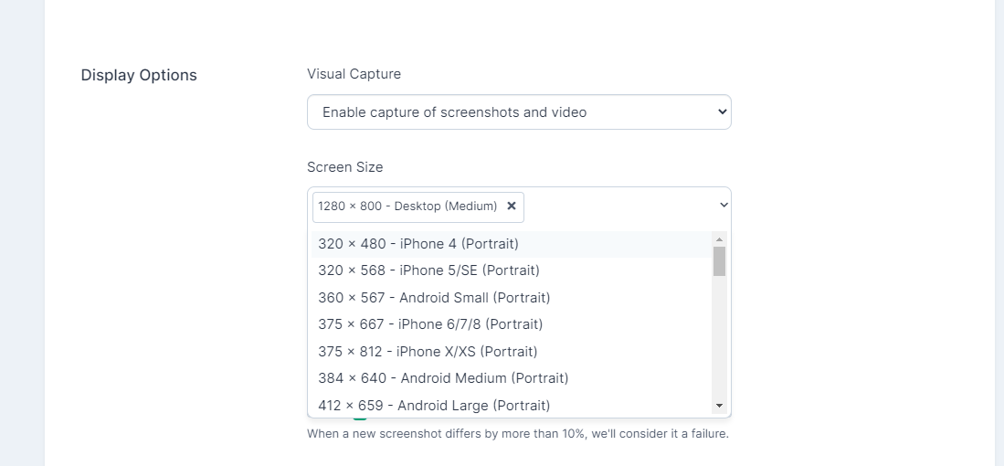 Display Options