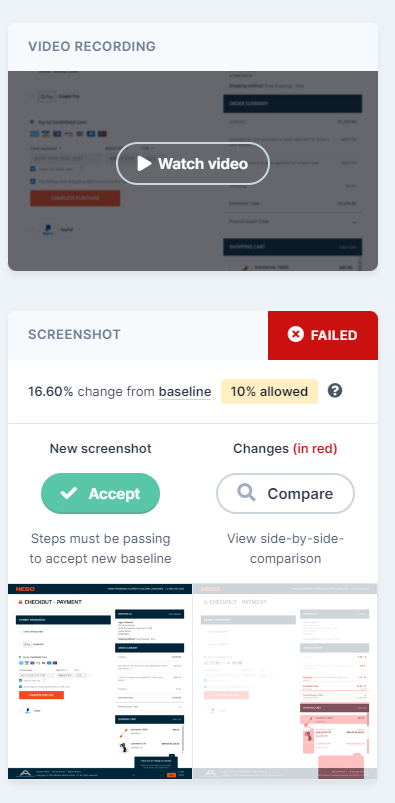 Screenshot Comparison and Videos